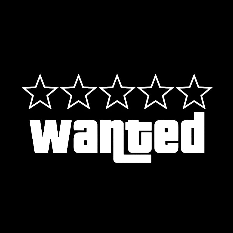 CowLost | product_id-20cm-wanted-reflective-laser-pvc-vinyl-car-sticker-decal-for-bumper-window-motorcycle-laptop-walls |7