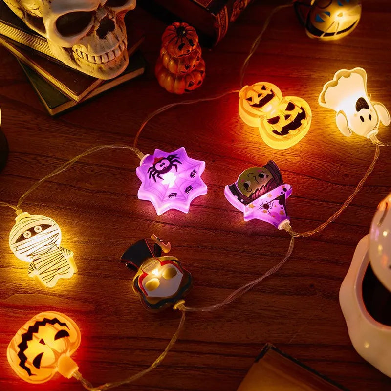 CowLost | product_id-2025-halloween-led-string-lights-ghost-pumpkin-cat-spider-web-indoor-outdoor-decor |13