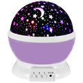 Starry Sky Night Lamp Projector Rotating Baby Nursery Moon Galaxy Table Light