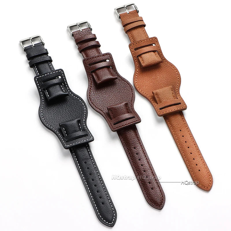 CowLost | product_id-genuine-leather-watch-strap-18mm-20mm-22mm-retro-black-brown-coffee-for-seiko-unisex |2