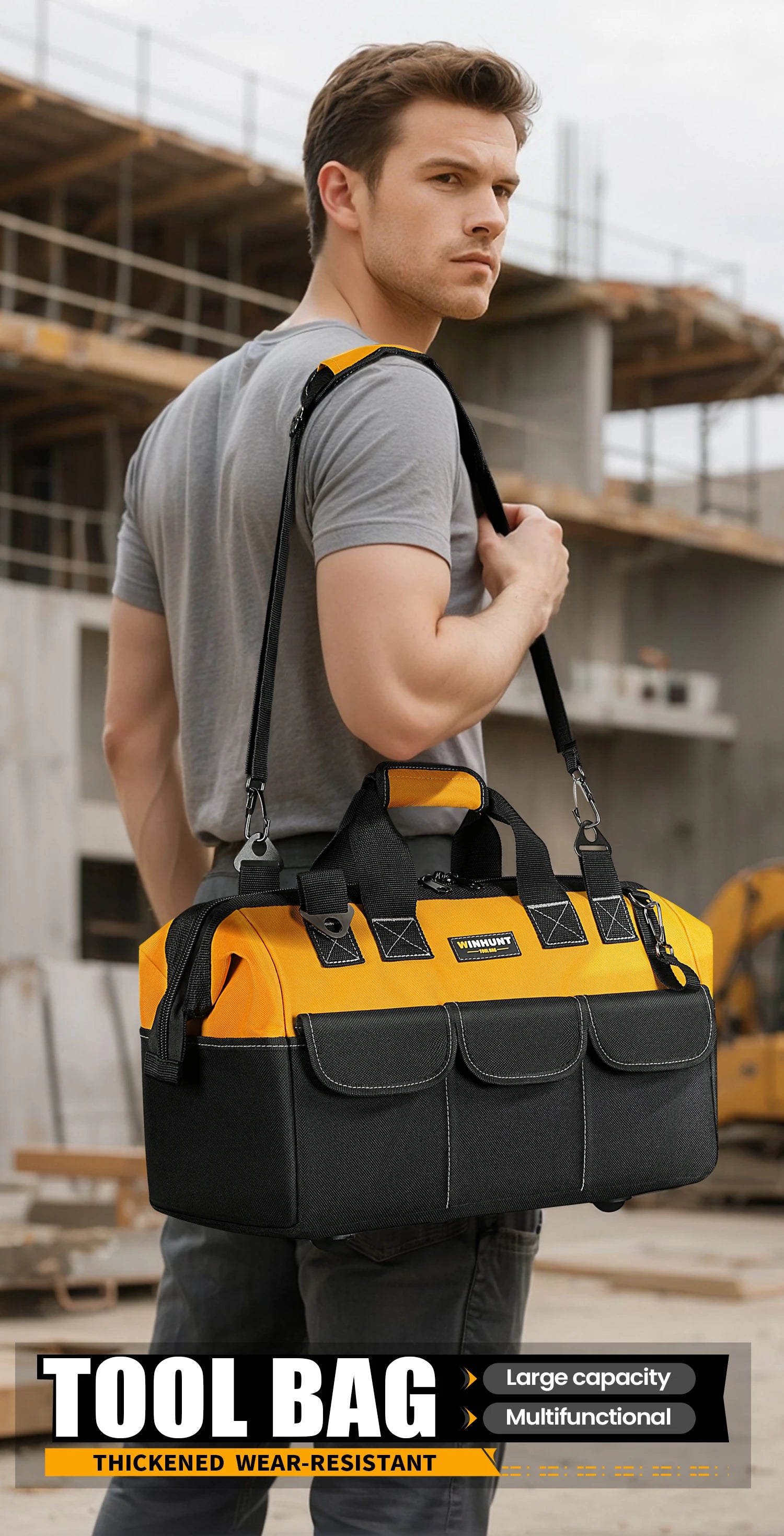 CowLost | product_id-heavy-duty-14-pocket-tool-bag-with-adjustable-shoulder-strap-organizer-storage |7