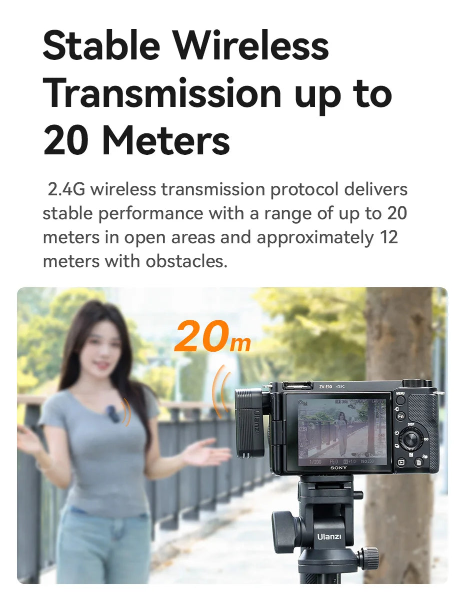 CowLost | ulanzi-a100-wireless-microphone-lavalier-mic-for-iphone-16-15-pro-max |16