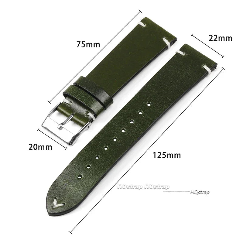 CowLost | watch-bands-product_id-handmade-retro-genuine-leather-quick-release-watchbands-calfskin-strap-18mm-22mm-replacement-belt |6