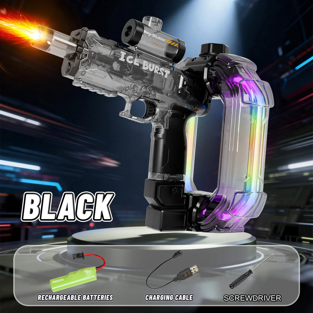 Ring-Shaped Electric Water Gun with Lights and Sound – Kids Summer Toy Gift