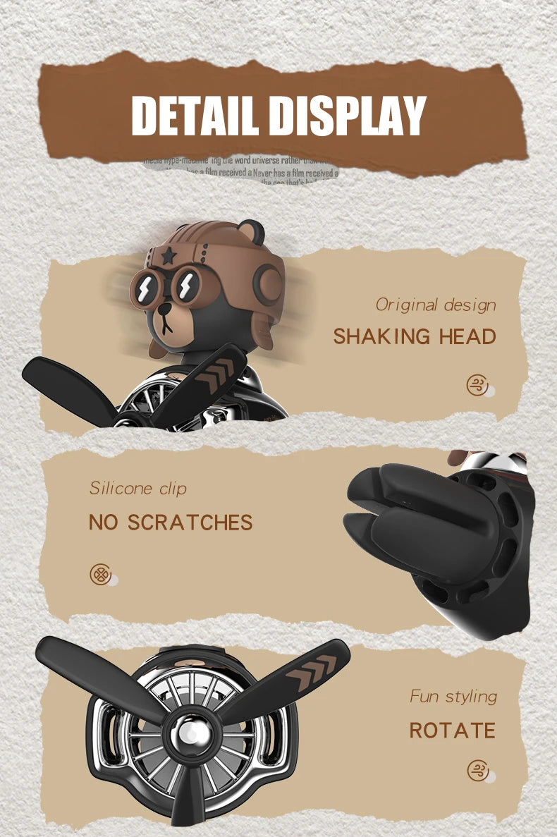 CowLost | product_id-pilot-bear-head-wind-rotation-car-air-freshener-vent-diffuser |15