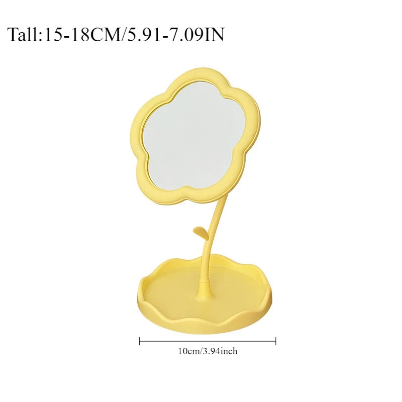 CowLost | product_id-creative-round-flower-desktop-mirror-for-bedroom-decor |4