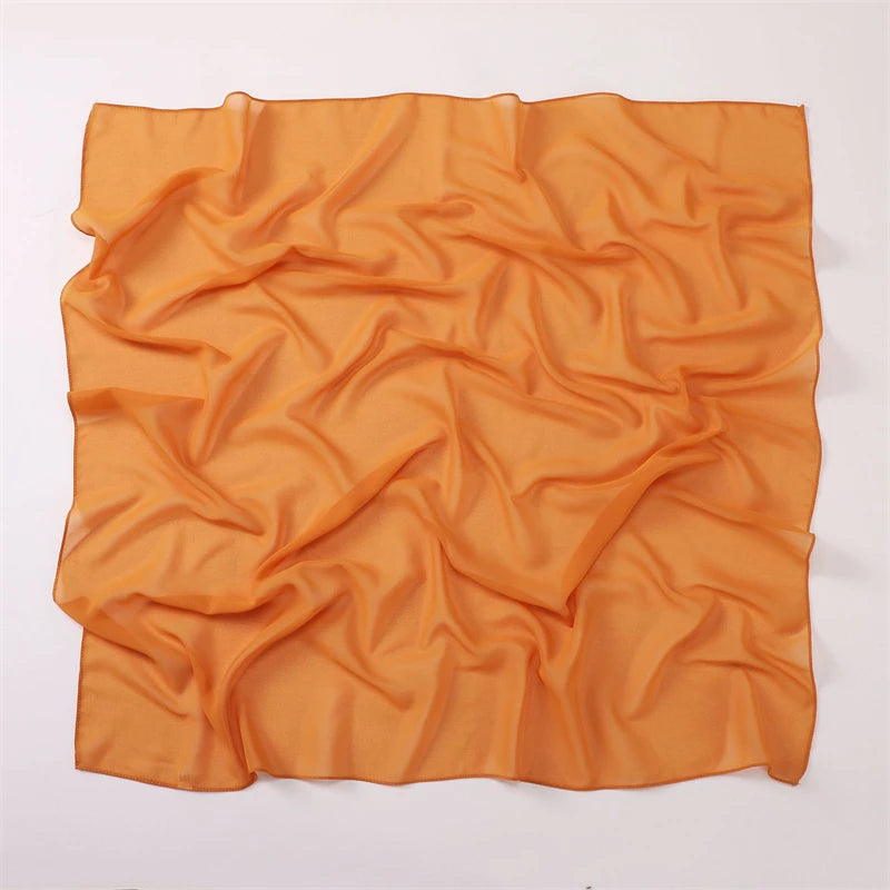 CowLost | 90-90cm-square-solid-color-women-chiffon-hijab |7