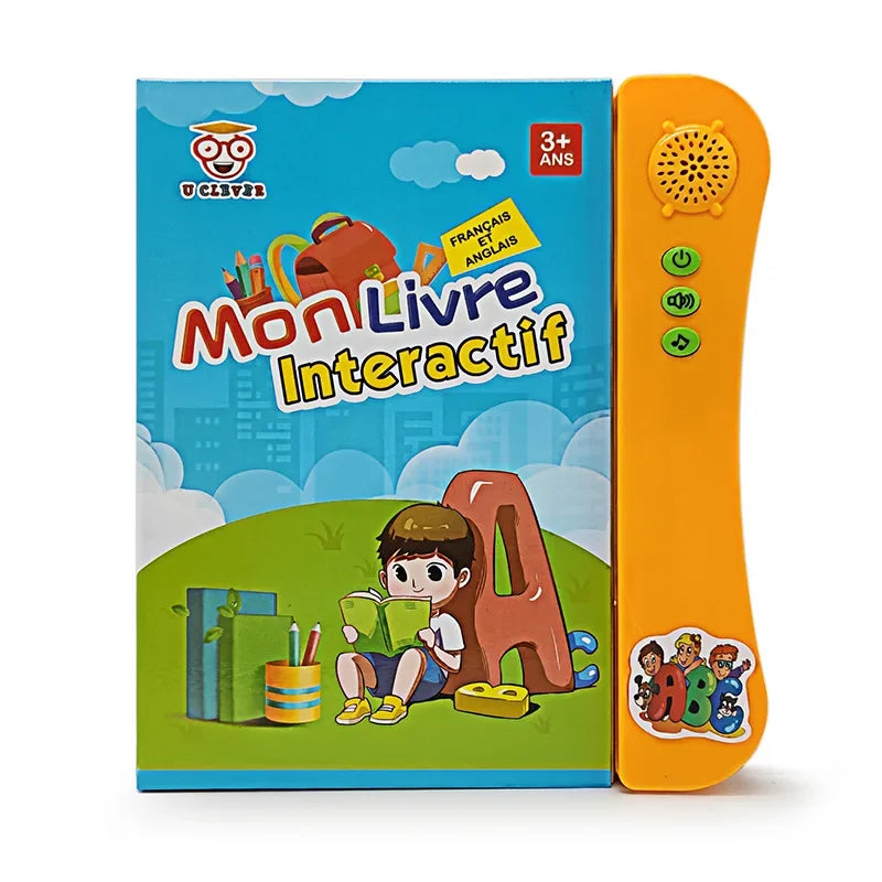 French-English Bilingual Children's Voice Reading Book Early Learning Toy