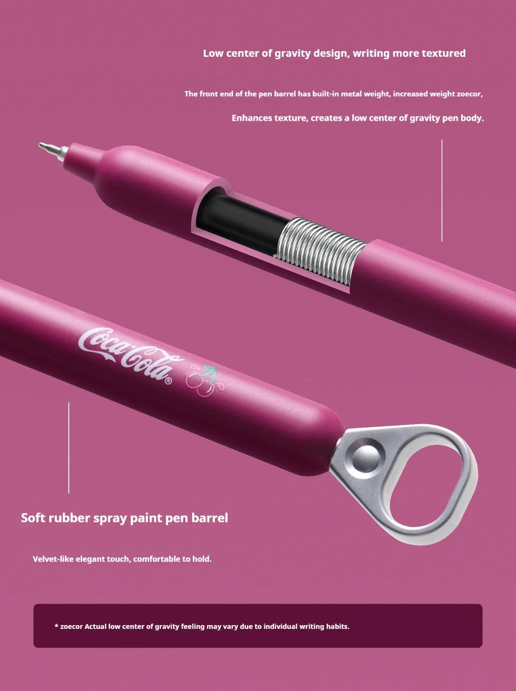 CowLost | product_id-kaco-coca-cola-limited-edition-0-5mm-black-gel-pen-cherry-pull-tab-for-homework-exams |13