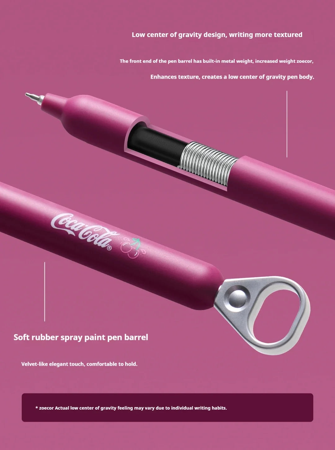 CowLost | product_id-kaco-coca-cola-limited-edition-0-5mm-black-gel-pen-cherry-pull-tab-for-homework-exams |13