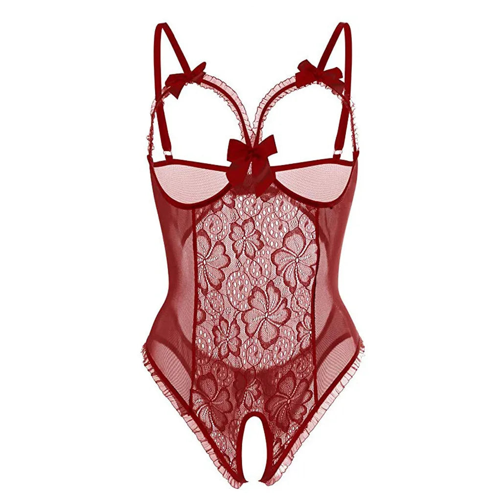 CowLost | transparent-lingerie-babydoll-dress-lingerie-open-bra |4