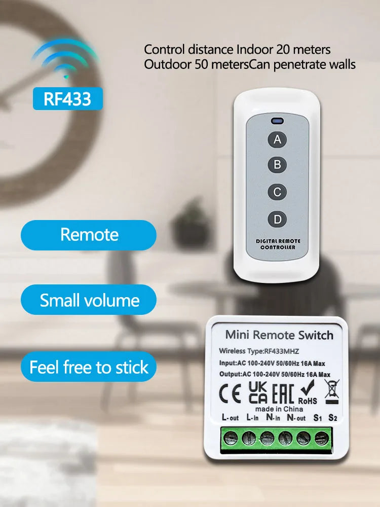 CowLost | garage-door-remotes-product_id-wireless-433mhz-16a-4-key-rf-switch-module-remote-ac-100-240v-relay-receiver |14