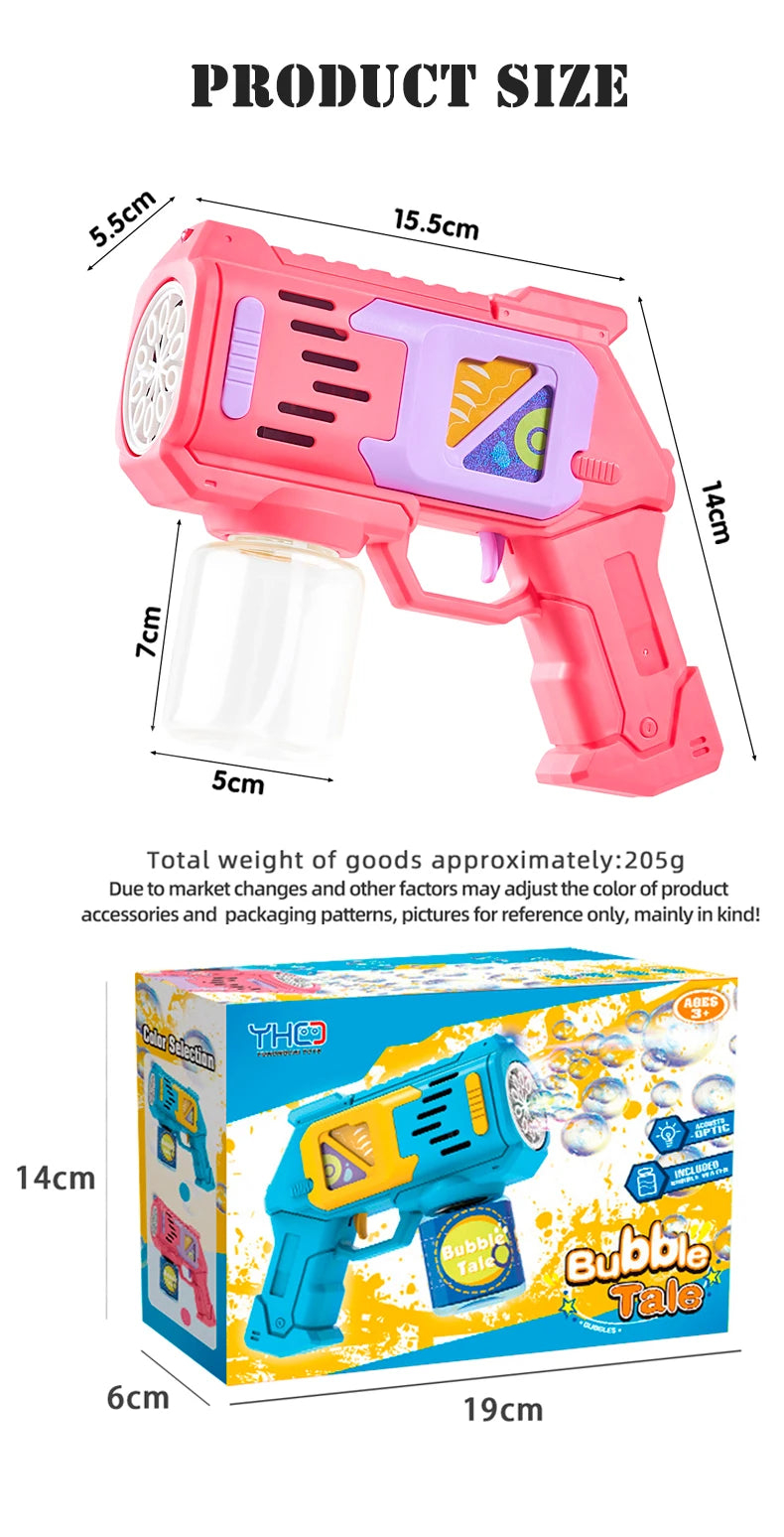 CowLost | product_id-electric-bubble-gun-toy-with-colorful-lights-outdoor-summer-puzzle-gift-no-bubble-liquid-or-battery-included |17