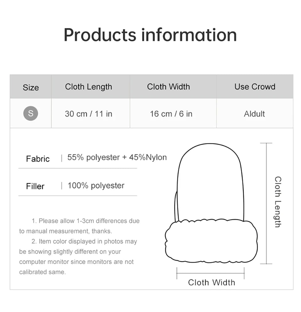 CowLost | 1-pair-winter-warm-thicker-inner-fur-antifreeze-mittens-for-outside |12