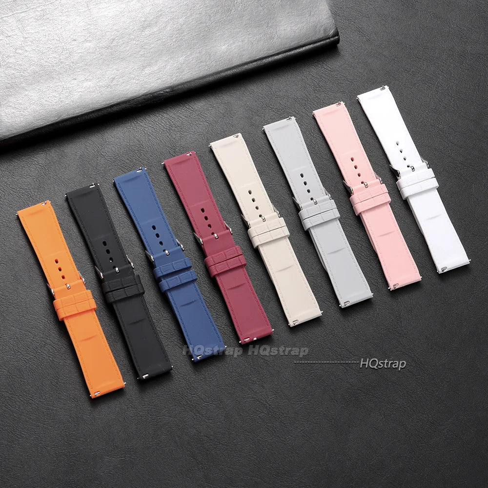 HQstrap Silicone Quick Release Watch Band 20mm 22mm Waterproof Sport Strap Universal