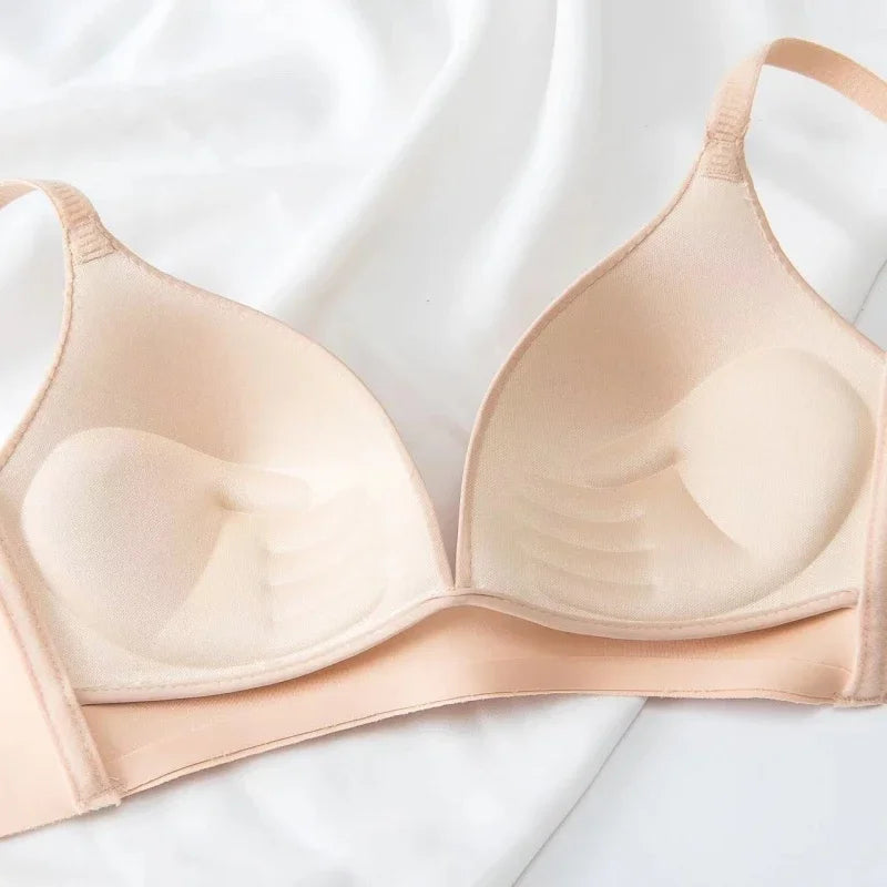 CowLost | push-up-bras-for-women-seamless-underwear-non-wire-bra-japanese-style-solid-padded-bralette-female-sexy-lingerie-3-4-cup-s-xxl |2