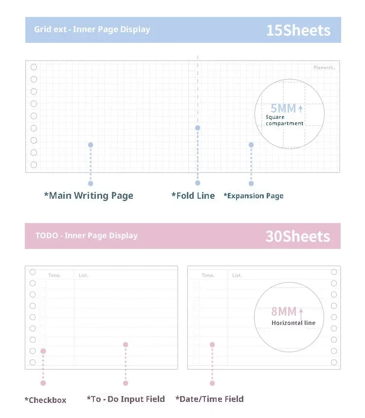 CowLost | product_id-planwith-b7-softcover-loose-leaf-notebook-refillable-pocket-binder-for-homework-journal-and-mistake-correction |10