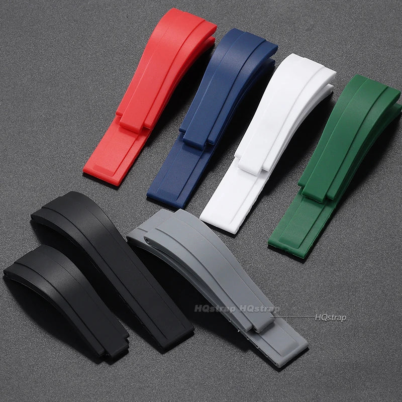 High Quality 20mm Silicone Watch Strap for Rolex Daytona Waterproof Wristband