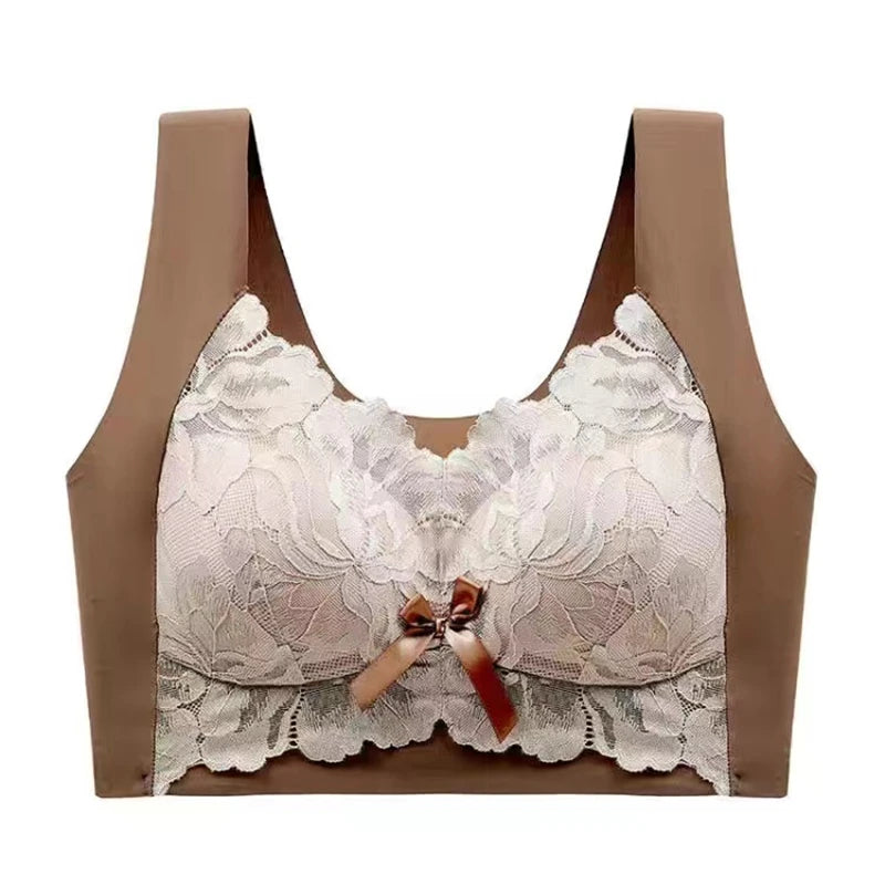 CowLost | product_id-plus-size-wireless-lace-seamless-full-cup-bra-for-women |13