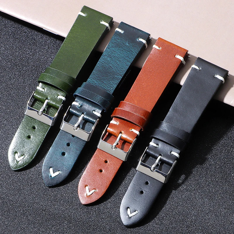 CowLost | watch-bands-product_id-handmade-genuine-leather-quick-release-watchbands-18mm-20mm-22mm-retro-calfskin-strap |1