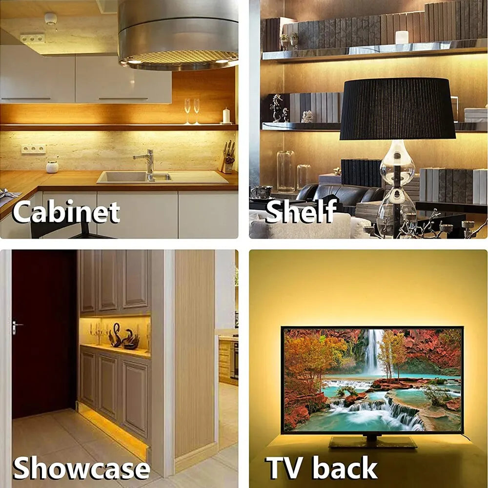 CowLost | tv-led-backlight-strips-bars-product_id-1-5m-usb-5v-led-strip-light-60-leds-m-gesture-control-dimmable-night-backlight-for-tv-kitchen-cabinet |2