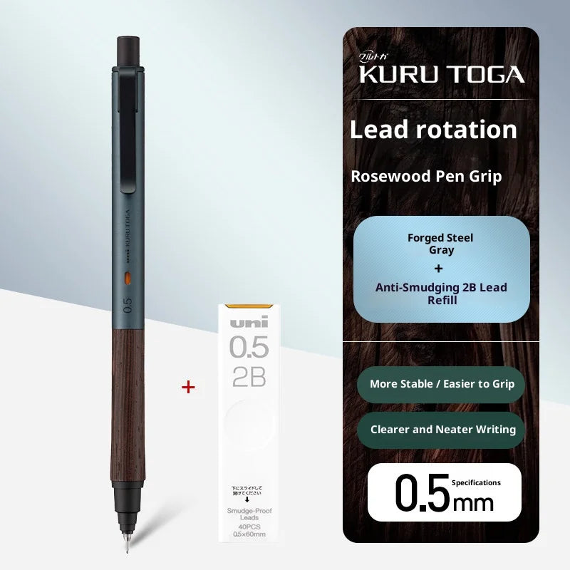 CowLost | product_id-uni-m5-kh-sunrise-orange-limited-kurutoga-0-5mm-auto-rotating-metal-mechanical-pencil-break-resistant |23