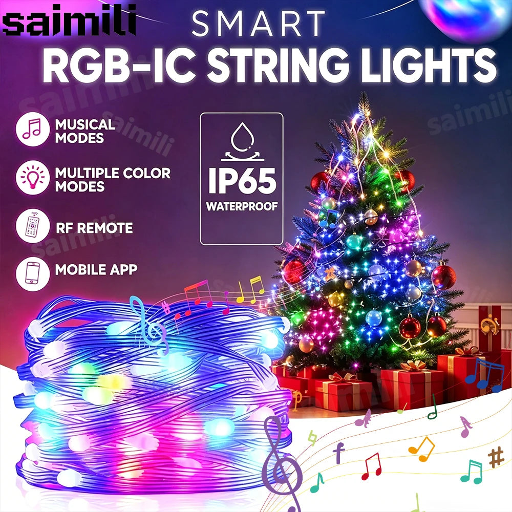 CowLost | led-lights-product_id-ws2812b-rgbic-led-string-light-bluetooth-usb-waterproof-for-christmas-tree-home-decor |1