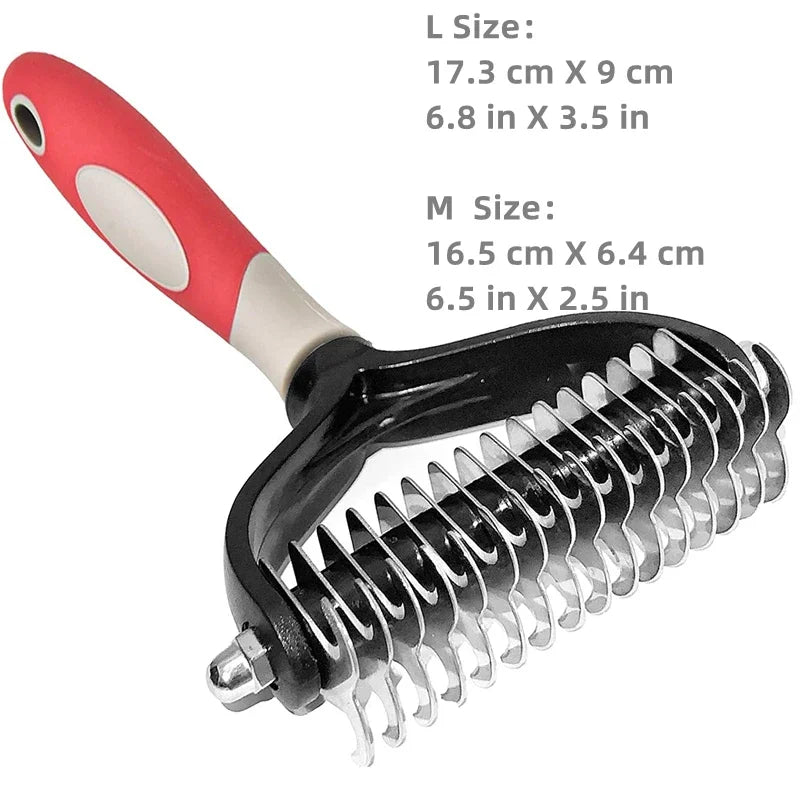 CowLost | tools-professional-2-sided-pet-deshedding-brush-and-dematting-comb |18