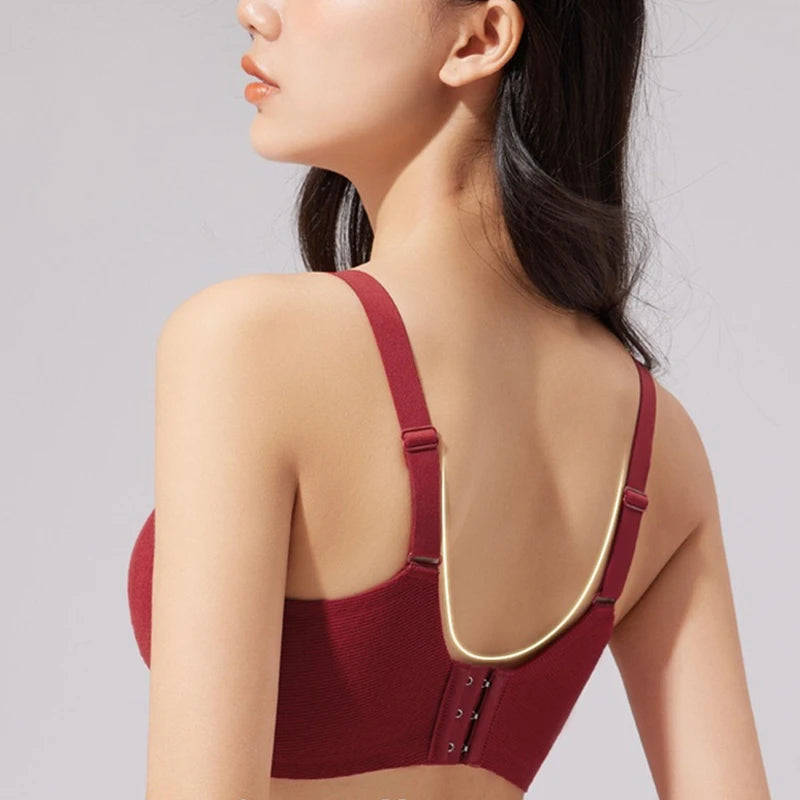CowLost | new-lifting-underwear-womens-one-piece-fixed-cup-without-marks-and-gathering-without-steel-rings-and-anti-sagging-bra |5