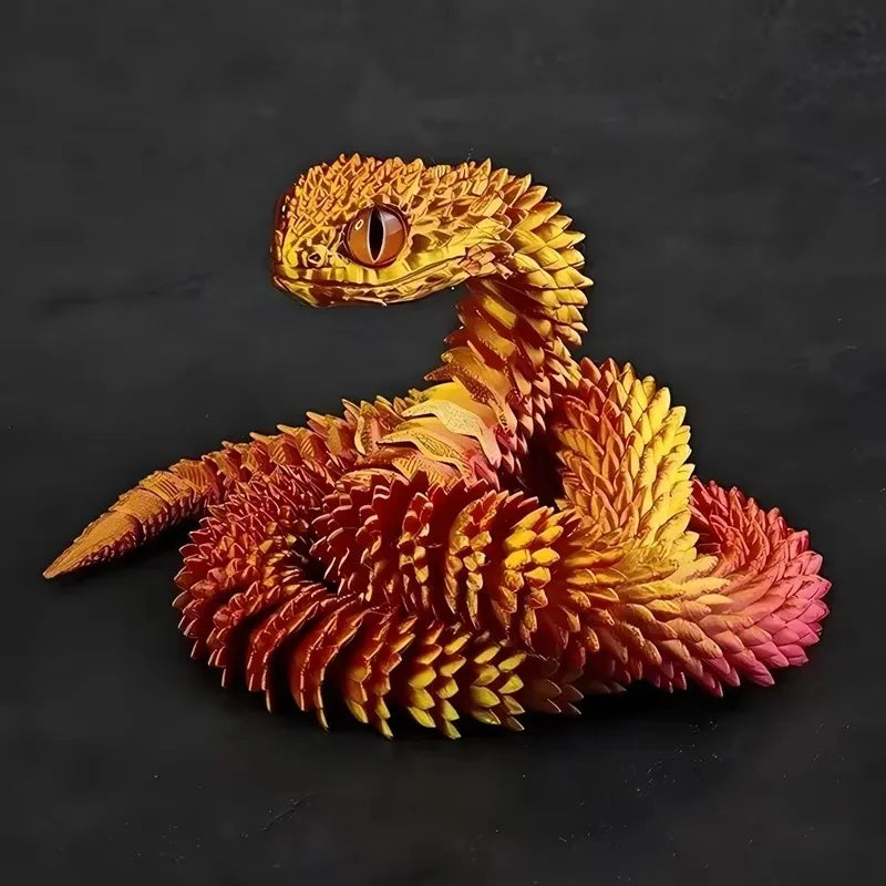 CowLost | product_id-3d-printed-movable-joint-snake-toy-model-30cm-office-desktop-decoration-gift |20