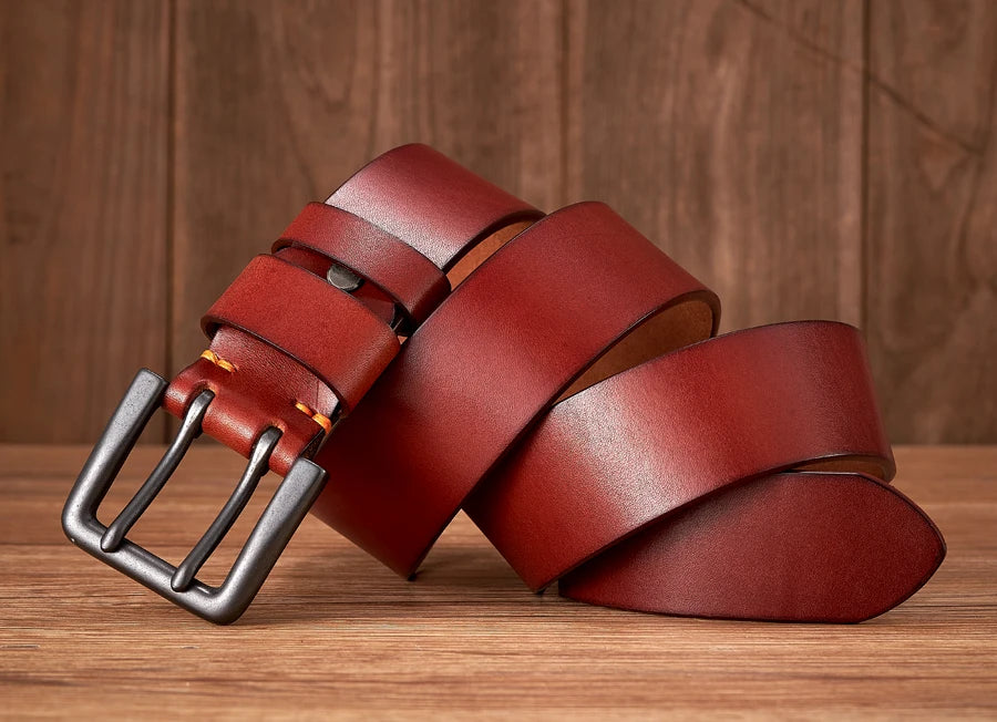 CowLost | 4-3cm-thick-high-quality-cowskin-genuine-leather-belt-for-men |9