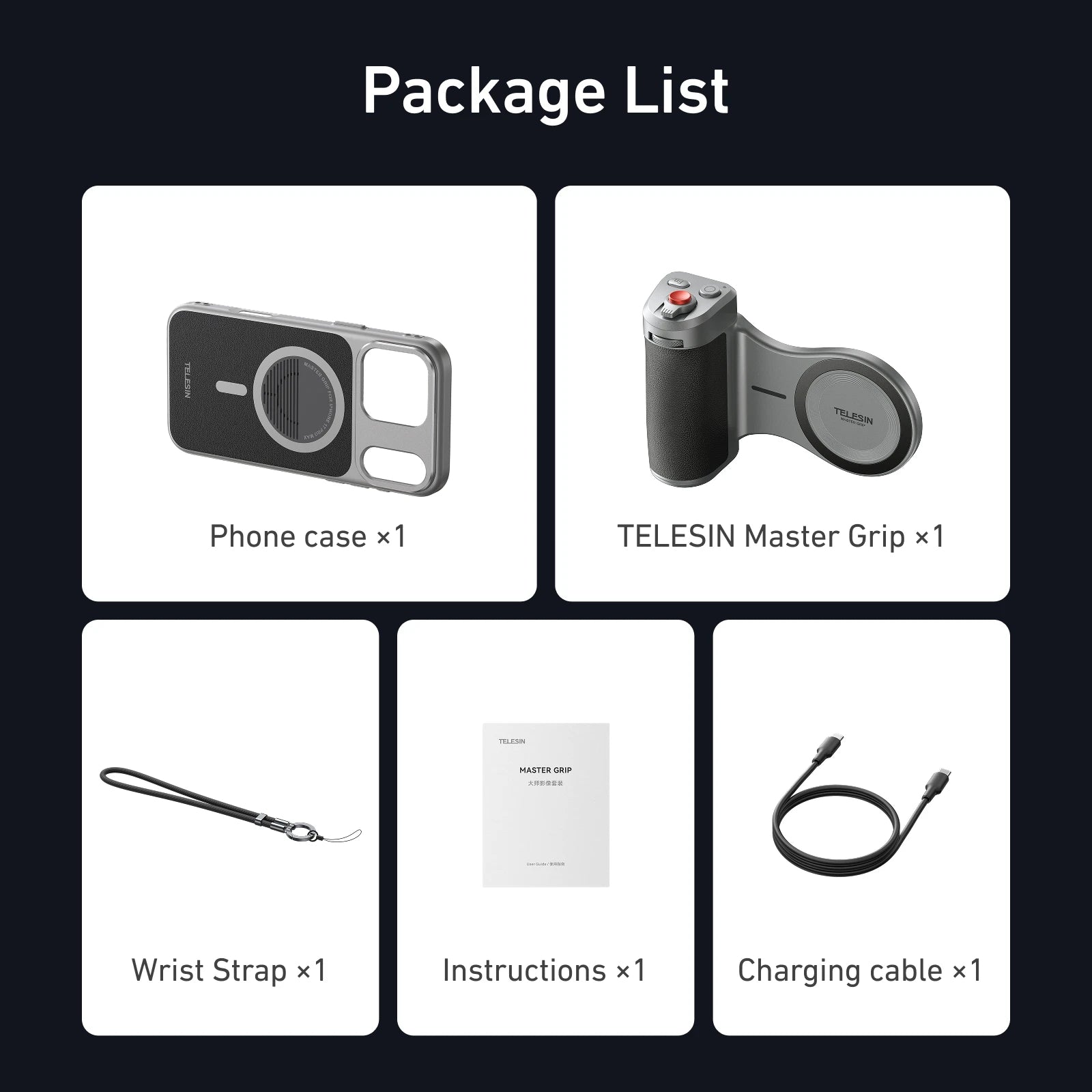 CowLost | telesin-master-grip-set-for-iphone17-pro-max-magnetic-phone-camera-hand-grip |26