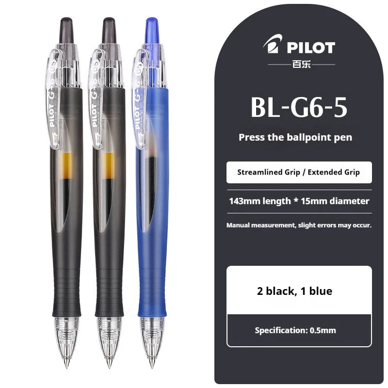CowLost | product_id-pilot-g-6-0-5mm-gel-pen-with-comfort-grip-black-red-blue-ink-smooth-writing-needle-point |30