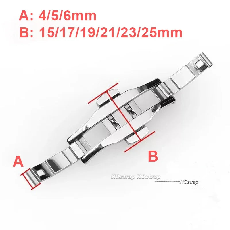 CowLost | product_id-stainless-steel-butterfly-double-click-buckle-clasp-for-4mm-6mm-watch-bands |4