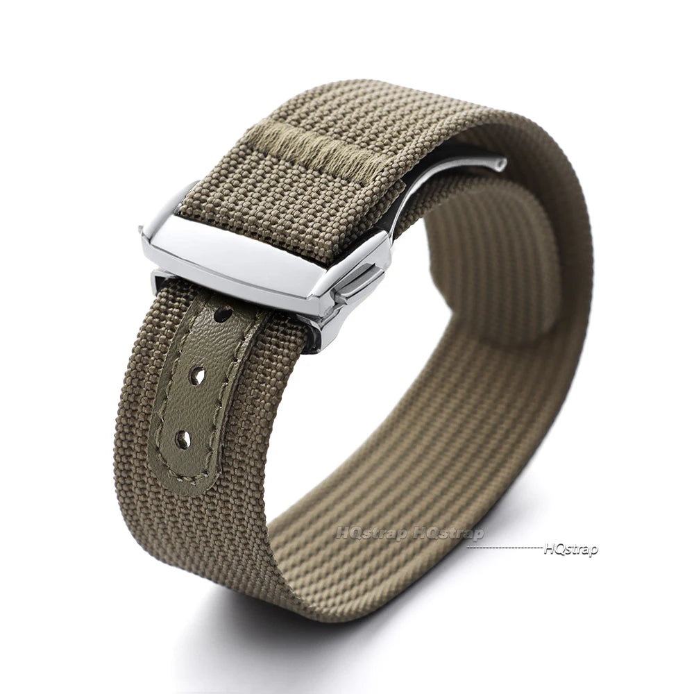 CowLost | product_id-20mm-ribbed-nylon-watch-strap-for-omega-swatch-moonswatch-with-stainless-steel-folding-buckle-unisex-sport-replacement-band |16