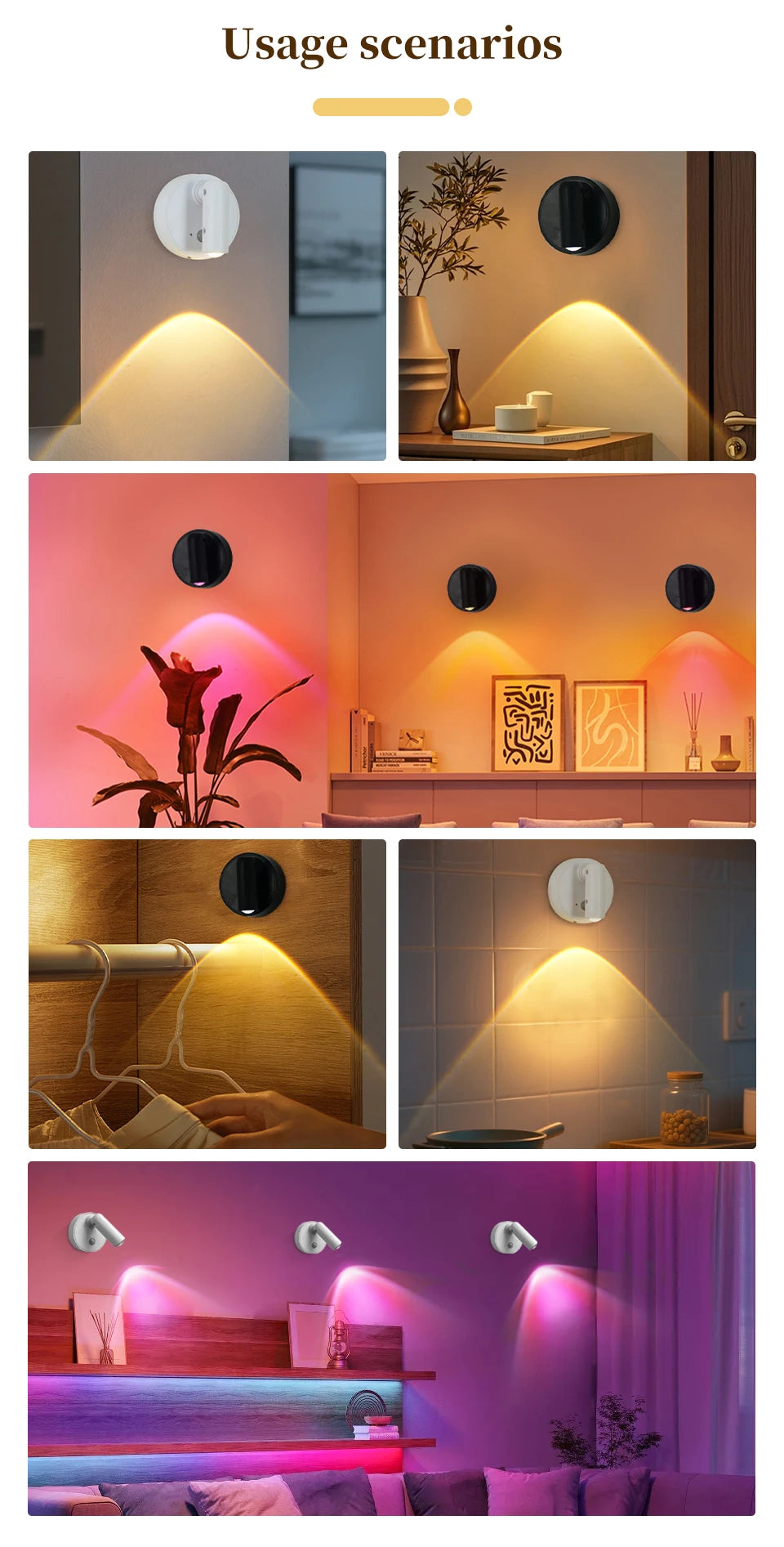 CowLost | product_id-magnetic-rotatable-touch-dimmable-rgb-3-color-led-spotlight-with-remote-usb-rechargeable-motion-sensor-wall-light |22
