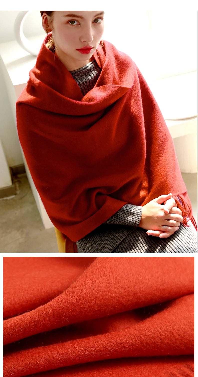 CowLost | wool-scarf-women-thick-cashmere-winter-scars |16