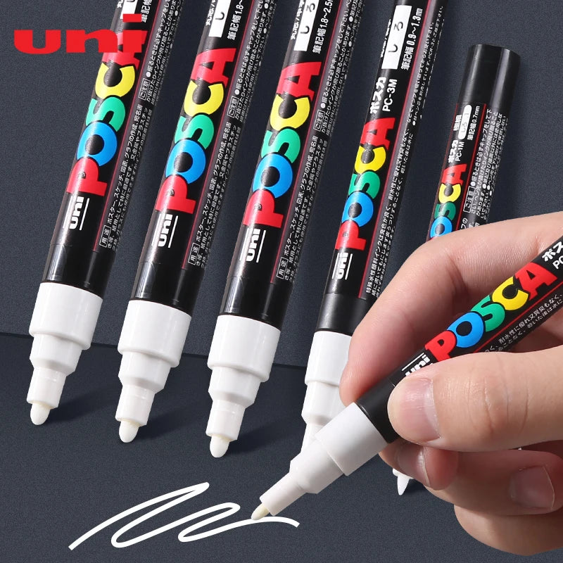CowLost | product_id-uni-posca-permanent-acrylic-markers-white-black-gold-silver-art-supplies |4