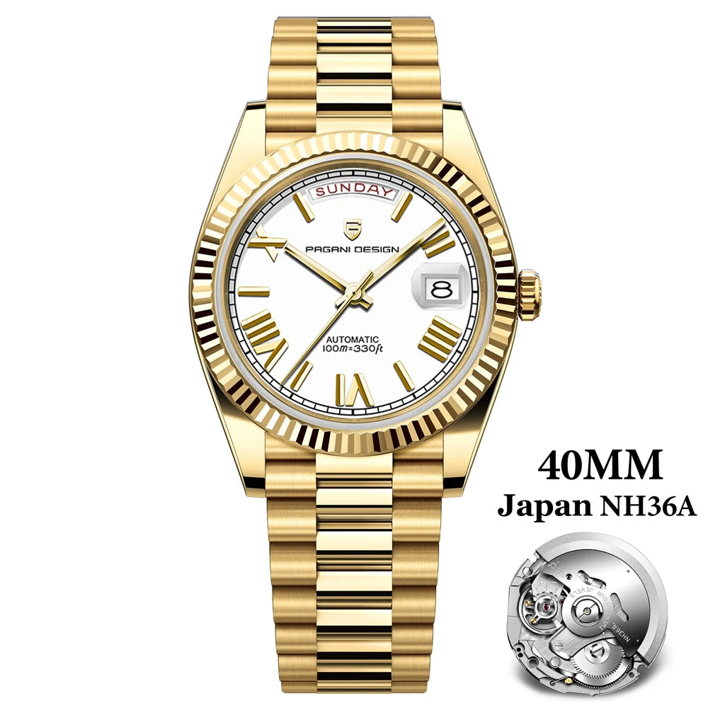 CowLost | pagani-design-mens-watches-dd40-gold-white-luxury-automatic-watch |51