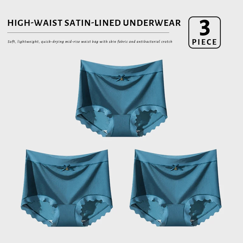 CowLost | product_id-fallsweet-women-s-seamless-high-rise-plus-size-ice-silk-boyshort-panties-3-pack |10