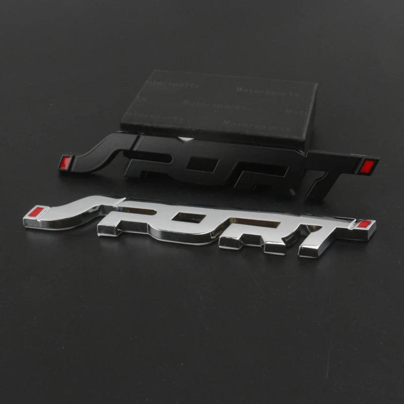 CowLost | car-accessories-sticker-styling-metal-3d-chrome-black-auto-car-trunk-racing-sport-word-letter-logo-emblem-badge-decal-sticker |6