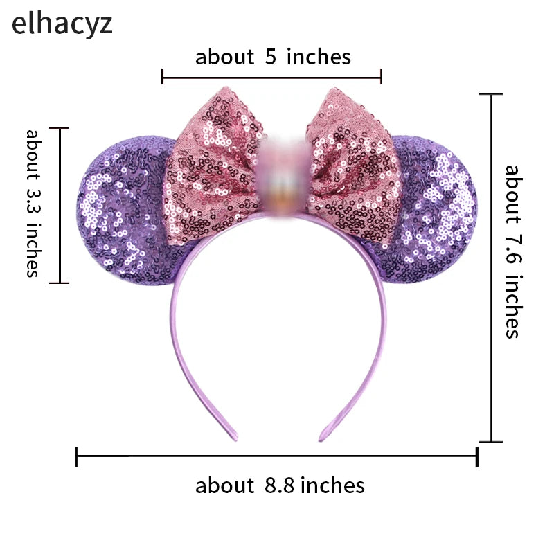 CowLost | daisy-duck-headwear-women-sequins-bow-headbands |5