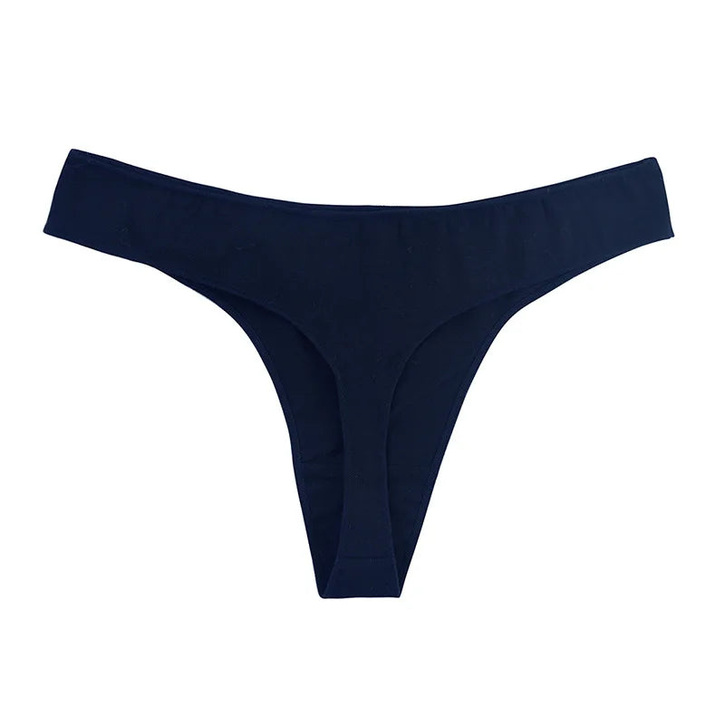 CowLost | product_id-4-pack-women-s-cotton-low-waist-breathable-solid-color-g-string-thongs-m-xl |10