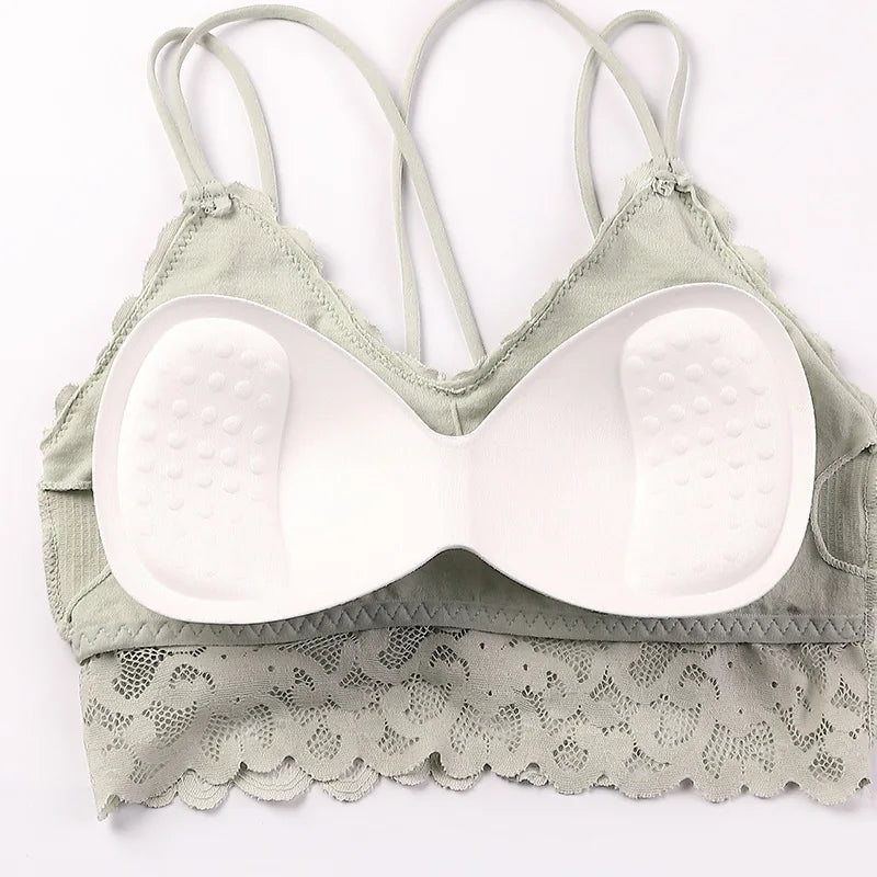 CowLost | product_id-women-s-lace-wireless-push-up-seamless-bra-solid-color |4
