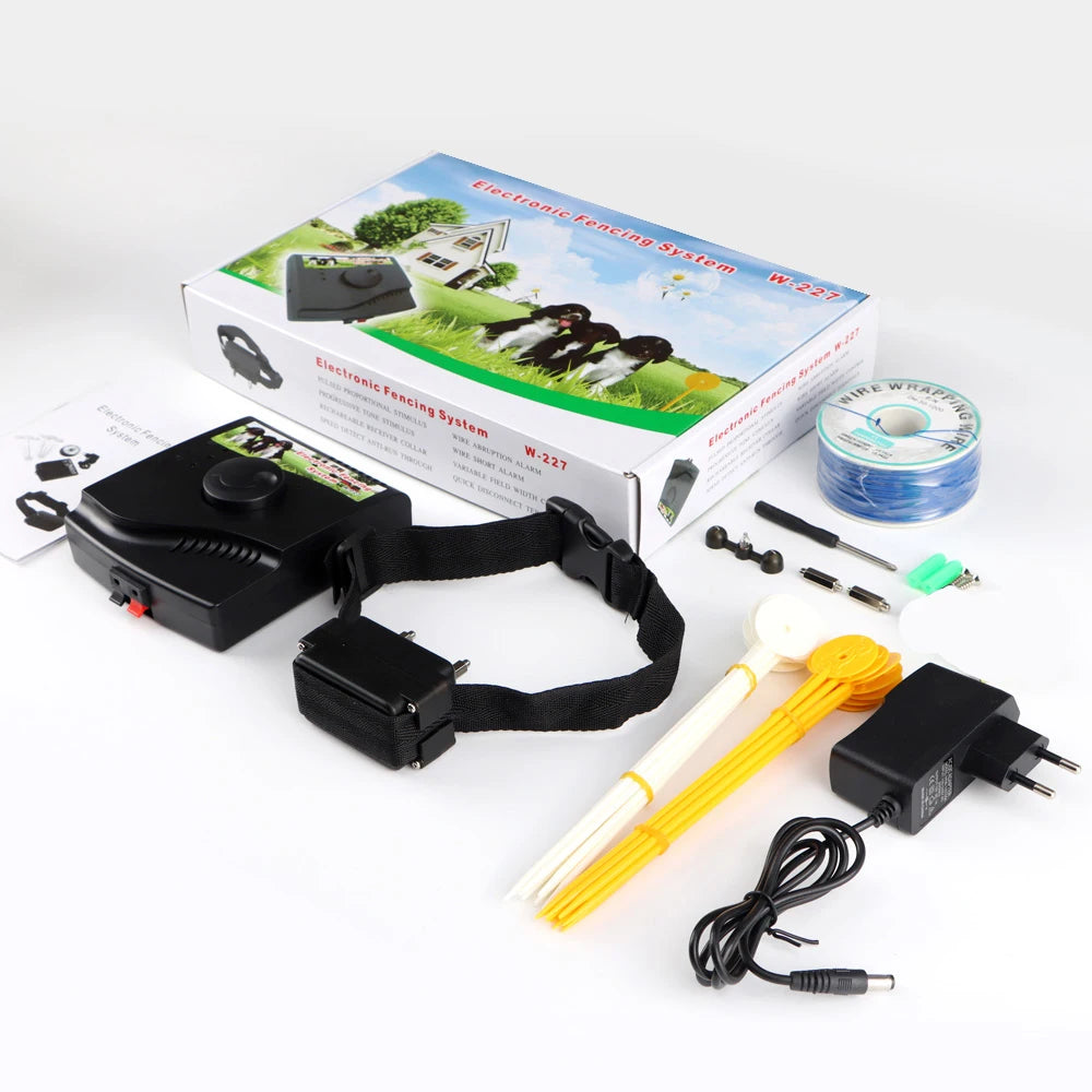 W-227 Rechargeable Electric Dog Fence Training Collar Pet Containment System