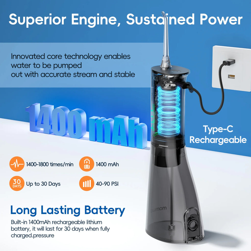 CowLost | remote-control-toys-mornwell-f29-rechargeable-oral-irrigator-with-3-modes-and-180ml-water-tank |2