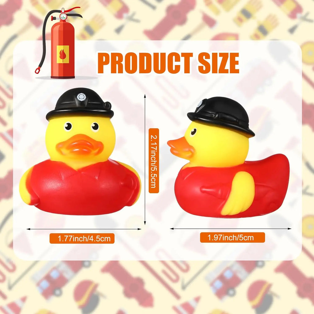 CowLost | product_id-2-24pcs-fireman-rubber-ducks-2-inch-bath-toys-for-party-favors-and-gifts |4