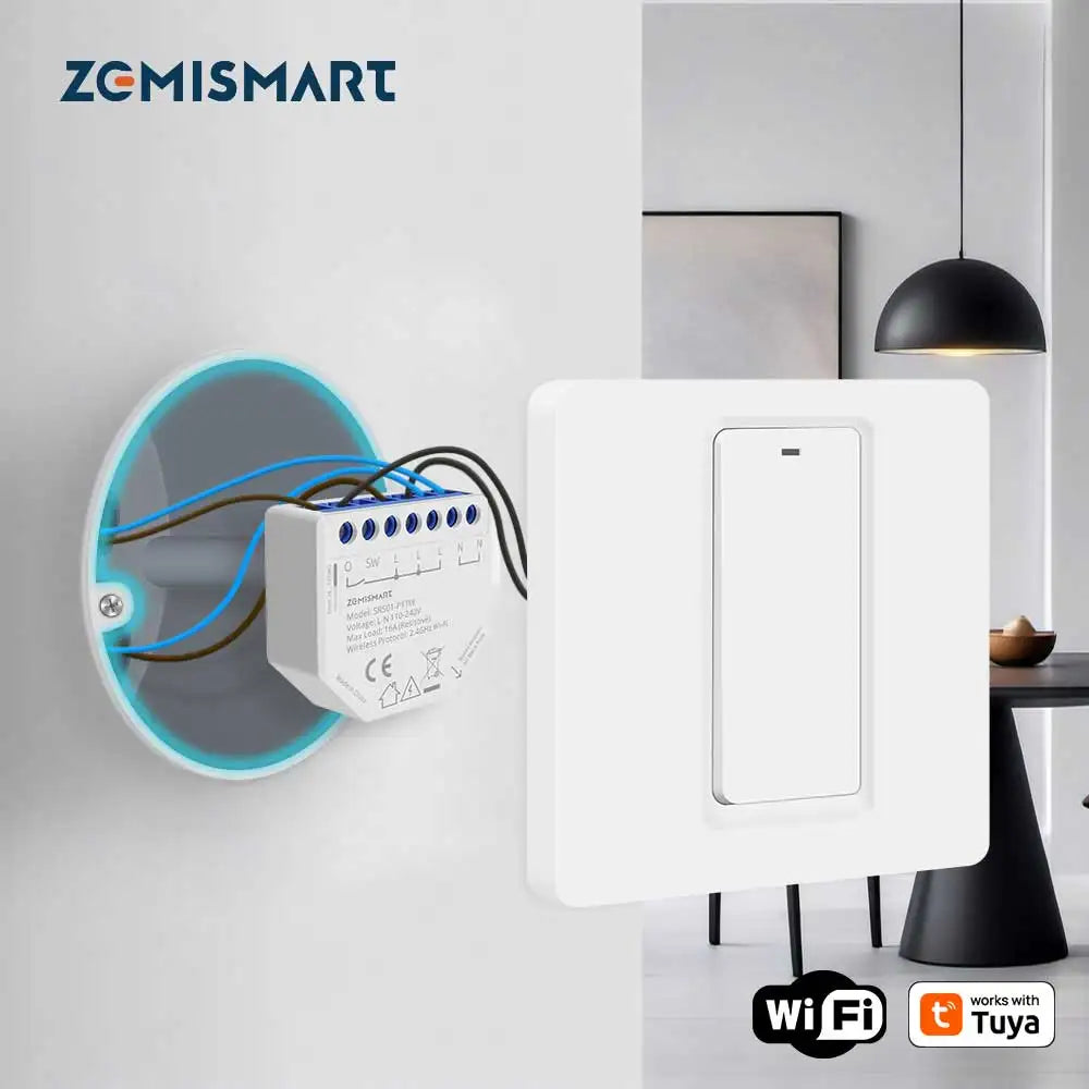 CowLost | zemismart-wifi-smart-mini-inline-switch-16a-1-gang-relay-with-power-monitor |1