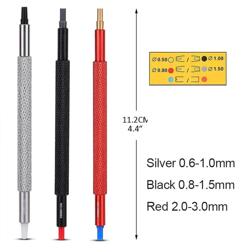 3pcs Watch Hand Pressers Rubber Head Tool Kit for Wristwatch Repair