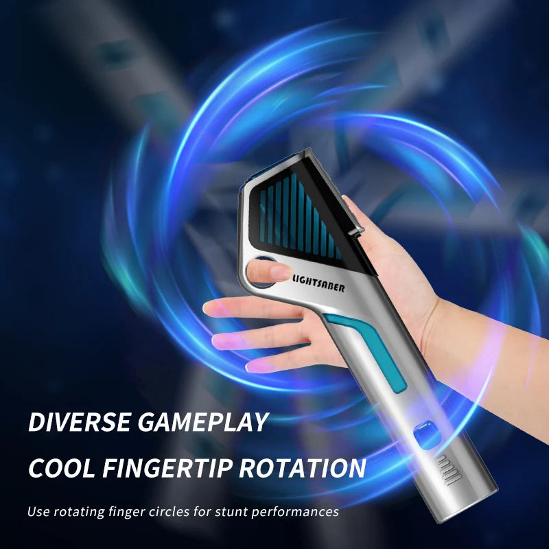 Children's Colorful Telescopic Glowing Music Laser Sword 2-in-1 Rotating Light Toy
